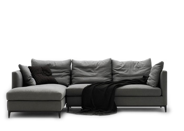 Lazytime Ecksofa in Stoff